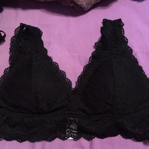 Maurices black bandeau bra